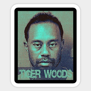 Solarize Illustrations - Tiger Woods Cool guy Sticker